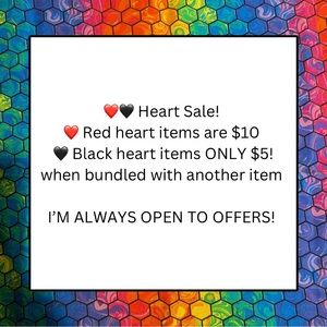 ❤️🖤 HEART SALE!! 🖤❤️